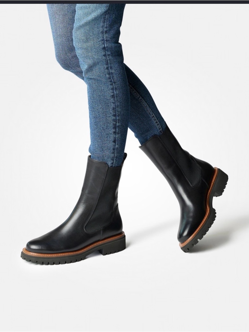 Paul Green 8026-00 Ankle Boots In Black-Sz UK 4.5-US 7